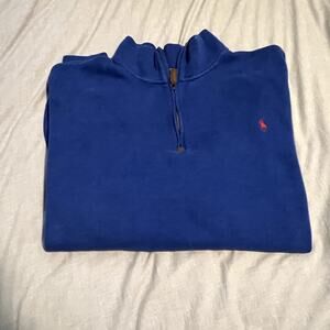 Polo Ralph Lauren 3X Big Quarter Zip Sweater Royal Blue